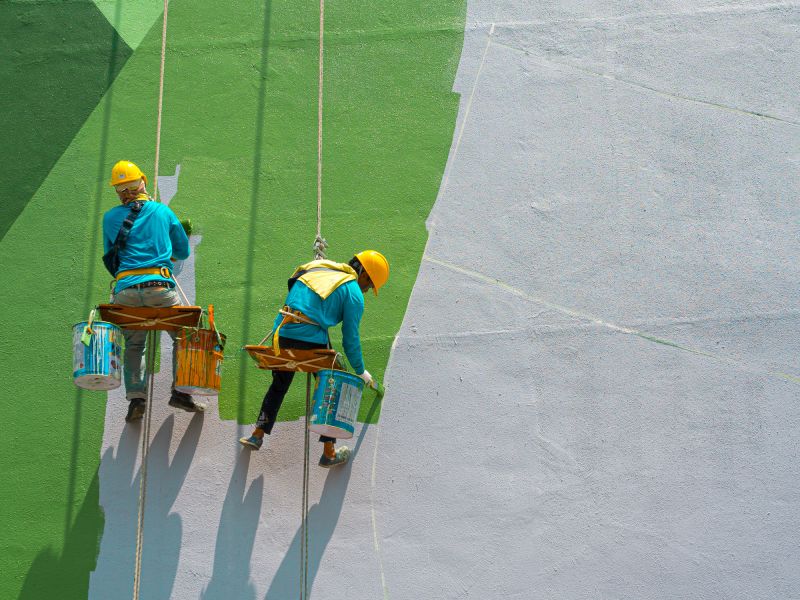 Commercial Fence Painting in Loveland, CO