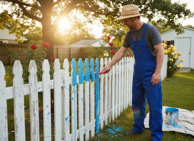 Pool Fence Painting in Waco, TX